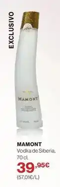 El Corte Inglés Siberia - vodka de siberia oferta