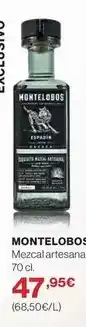 El Corte Inglés Montelobos - mezcal artesana oferta