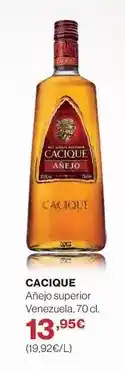 El Corte Inglés Cacique - añejo superior venezuela oferta