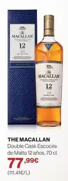 El Corte Inglés Macallan - double cask escoces de malta 12 anos oferta