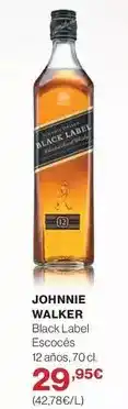 El Corte Inglés Johnnie walker - black label escoces oferta