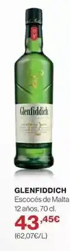 El Corte Inglés Glenfiddich - escoces de malta oferta