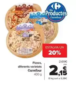 Andorra 2000 Carrefour - pizzes/ diferents varietats oferta