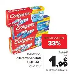 Andorra 2000 Colgate - dentifrici, diferents varietats oferta