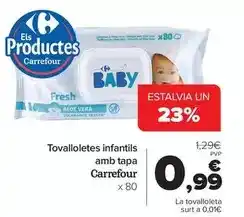 Andorra 2000 Carrefour - tovalloletes infantils amb tapa oferta