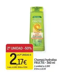 Dialprix Garnier - champú hydraliso fructis oferta