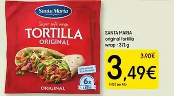 Dialprix Santa maria - original tortilla wrap oferta