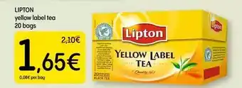 Dialprix Lipton - yellow label tea 20 bags oferta
