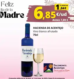 Supermercados Tu Alteza Hacienta de acentejo - vino blanco afrutado oferta
