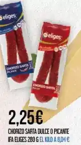 Claudio Eliges - chorizo sarta dulce o piccante oferta