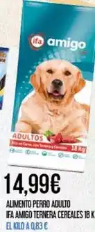 Claudio Fa - alimento perro adulto frà amigo ternera cereales oferta