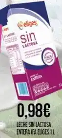 Claudio Ifa eliges - leche sin lactosa entera oferta