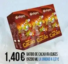 Claudio Eliges - batido de cacao ifa oferta