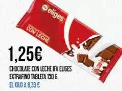 Claudio Eliges - chocolate con leche ifa extrafino tableta oferta