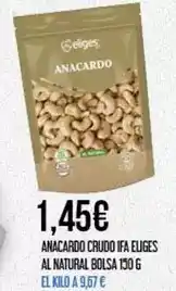 Claudio Eliges - anacardo crudo ifa oferta