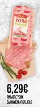 Claudio Argal - fiambre york sandwich oferta