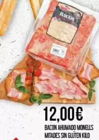 Claudio Monells - bacon ahumado mitades sin gluten oferta