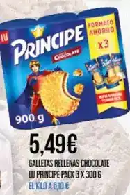 Claudio Lu - galletas rellenas chocolate u principe oferta