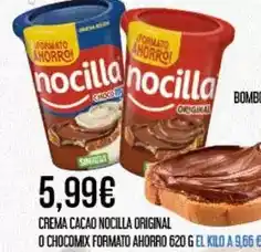 Claudio Nocilla - crema cacao original o chocomix formato ahorro oferta