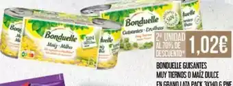 Claudio Bonduelle - guisantes muy tiennos o maíz dulce oferta