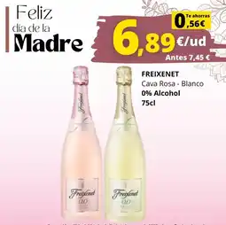 Tu Trébol Hipermercados Freixenet - cava rosa, blanco 0% alcohol oferta