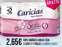 Claudio Caricias - papel higienico seda 3 capas 4+2 rollos la unidad oferta