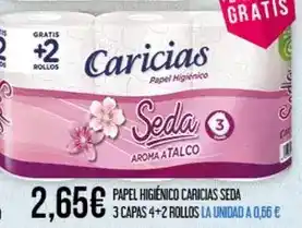 Claudio Caricias - papel higienico seda 3 capas 4+2 rollos la unidad oferta
