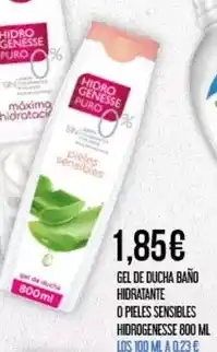 Claudio Puro - gel de ducha bano hidratante o peleles sensibles hidrogenesse oferta