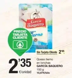 SPAR Fragadis García baquero - queso tierno en lonchas oferta
