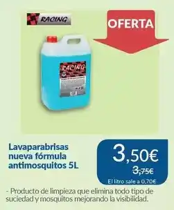 Aurgi Racing - lavaparabrisas nueva formula antimosquitos 5l oferta
