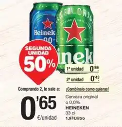SPAR Fragadis Heineken - cerveza original o 0,0% oferta