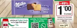 SPAR Fragadis Milka - galletas de chocolate con leche choco moo oferta