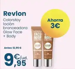 Clarel Revlon - colorstay locion bronceadora glow face + body oferta