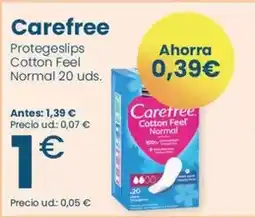 Clarel Carefree - protegeslips cotton normal oferta