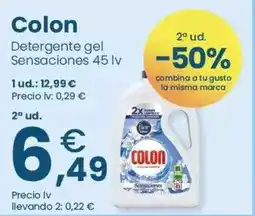 Clarel Colon - detergente gel sensaciones oferta
