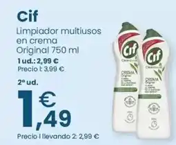 Clarel Cif - limpiador multiusos en crema original oferta
