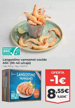La Sirena Langostino vannamei cocido asc (30-45 u/caja) oferta