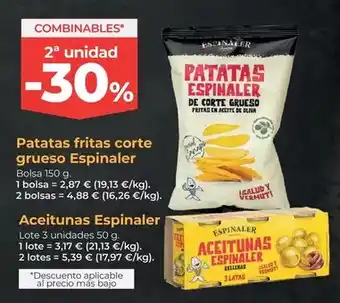 La Sirena Espinaler - patatas fritas corte grueso oferta