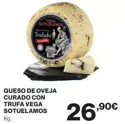 El Corte Inglés Vega - queso de oveja curado con trufa sotuelamos oferta