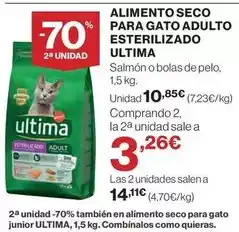 El Corte Inglés Affinity - alimento seco para gato adulto esterilizado ultima oferta