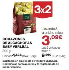 El Corte Inglés Verleal - corazones de alcachofas baby oferta