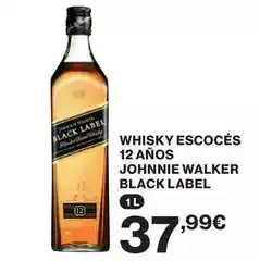 El Corte Inglés Johnnie walker - whisky escocés 12 años oferta