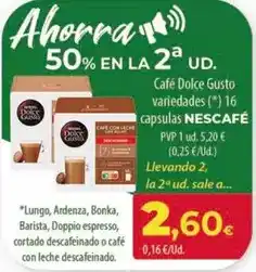 Spar Tenerife Nescafé - cafe dolce gusto variedades oferta
