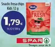 Spar Tenerife Kids - snacks fresa chips oferta