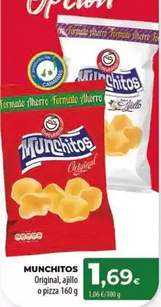 Spar Tenerife Munchitos - original, ajillo o pizza oferta