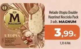 Spar Tenerife Magnum - helado utopia double hazelnut nocciola pack oferta