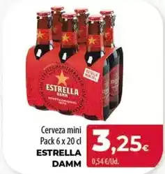 Spar Tenerife Estrella damm - cerveza mini oferta