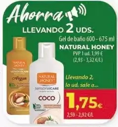 Spar Tenerife Natural honey - gel de bano oferta