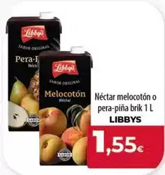 Spar Tenerife Libby's - néctar melocoton o pera-pina oferta