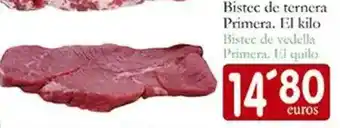 Supermercados Bip Bip Bistec de ternera primera oferta